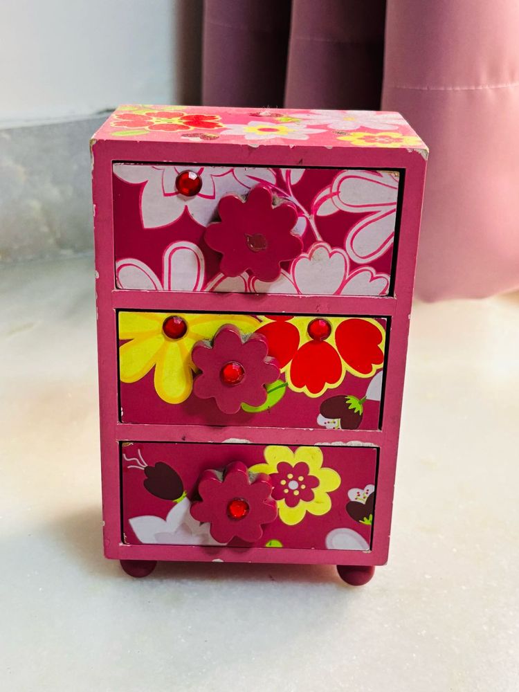 Floral Mini Drawer Chest
