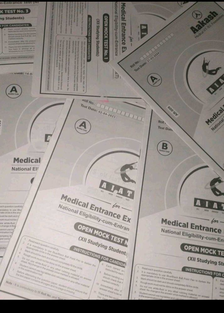 Aakash  AIATS NEETPREP Mock Test Papers