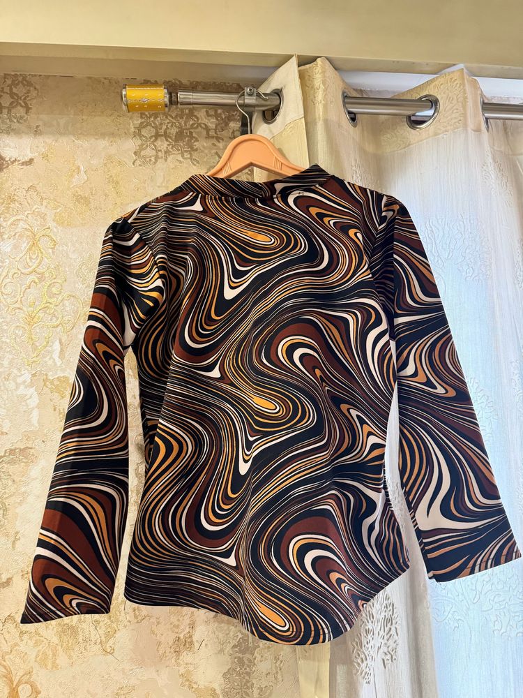 Turtle Neck Coffee Brown Brand New Top