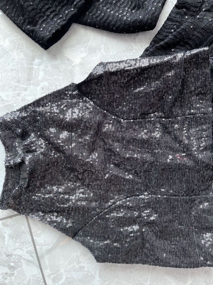 Black Sequin Jumpsuit