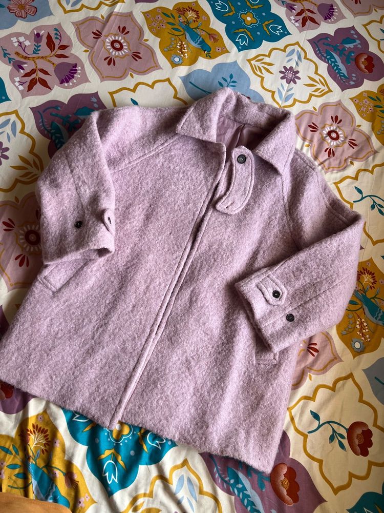 Pastel Purple Wool Coat