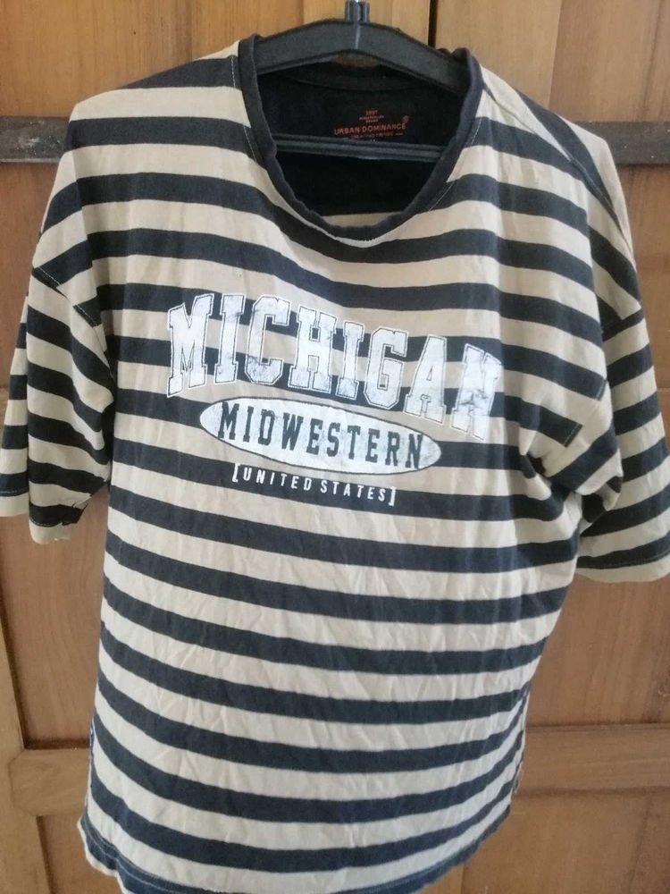 Vintage Breton Stripe Cotton T-shirt
