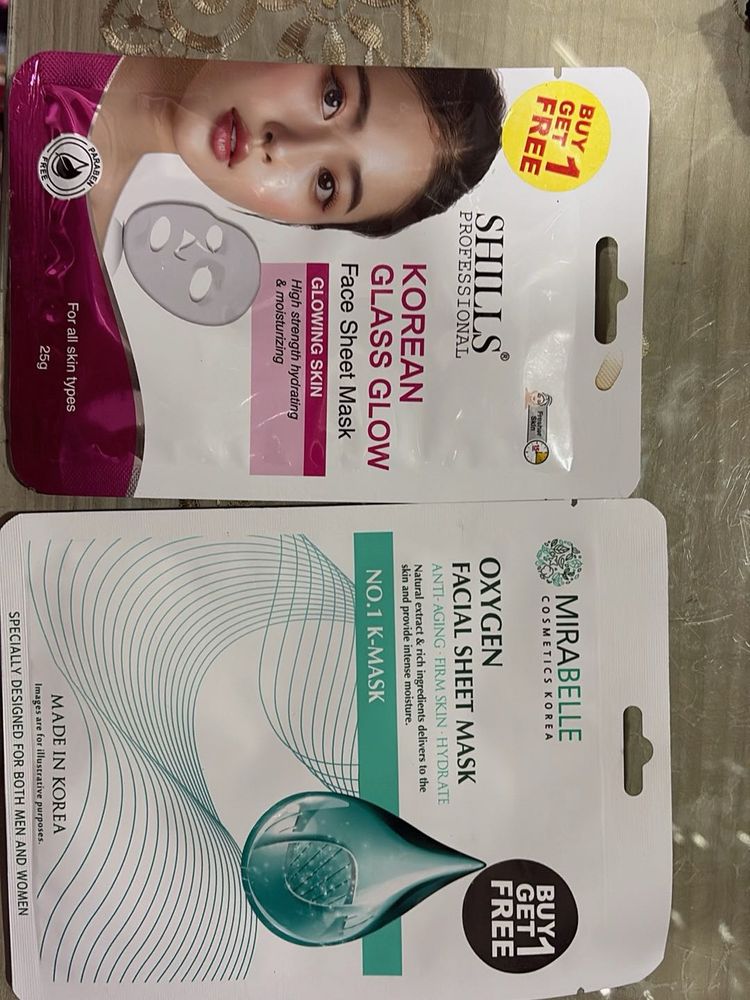 Korean Face Sheet Mask Bundle