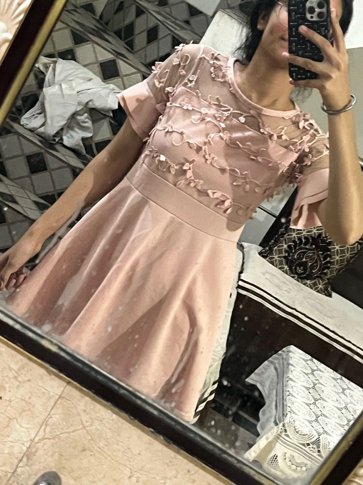Peach Short Frock