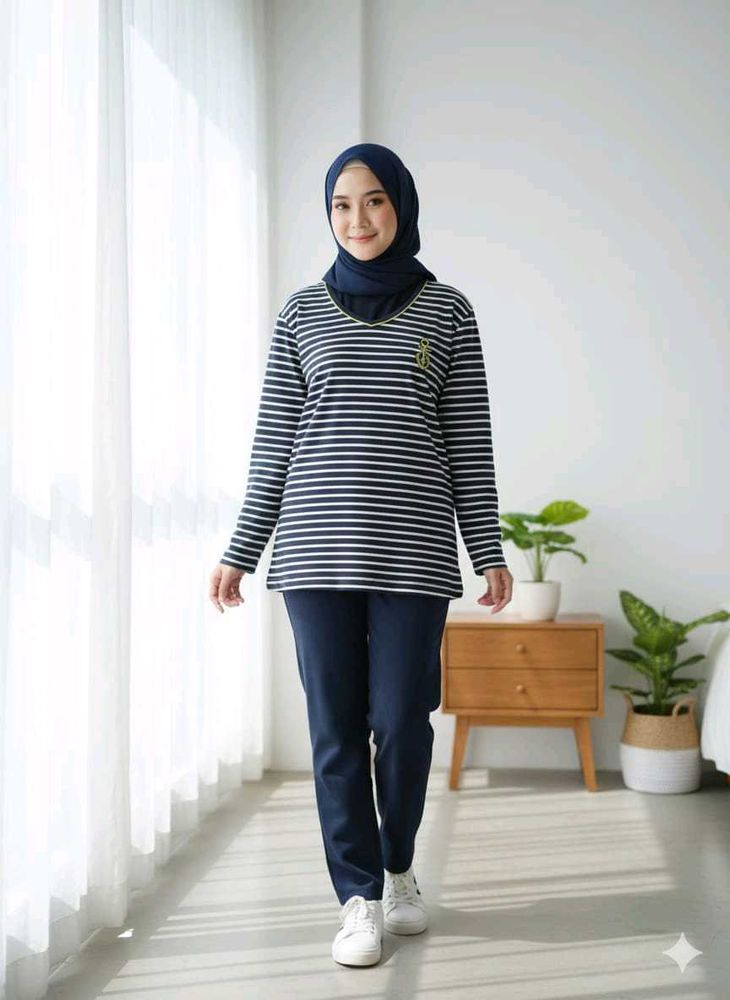 Striped Long Sleeve Top