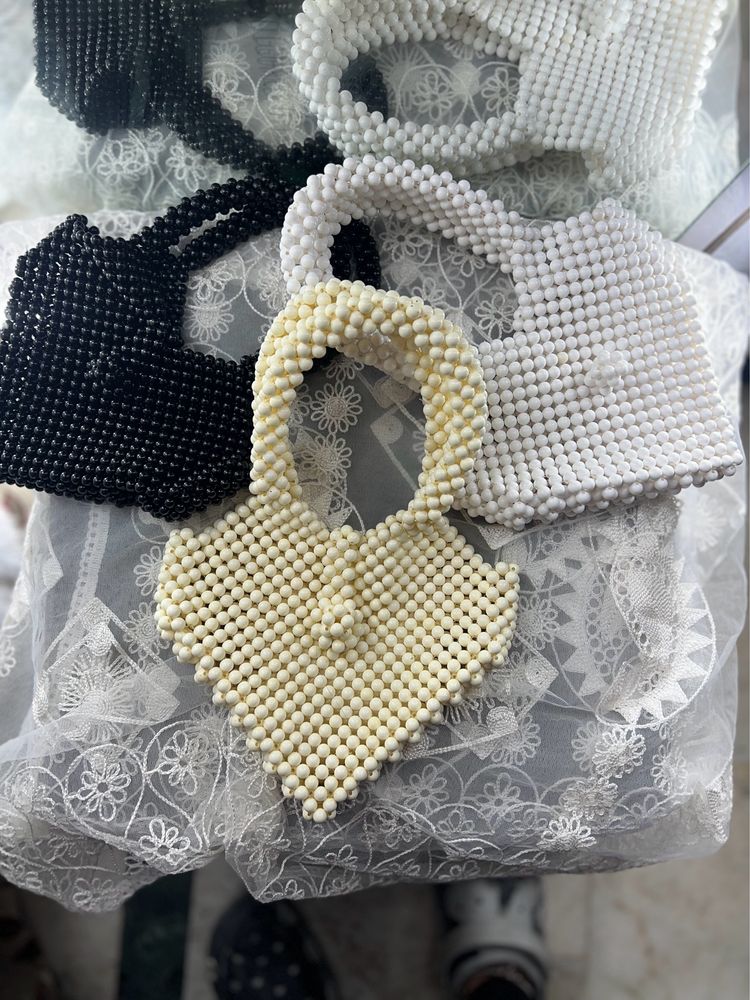 Heart Pearl Bag - Price For 1 Bag