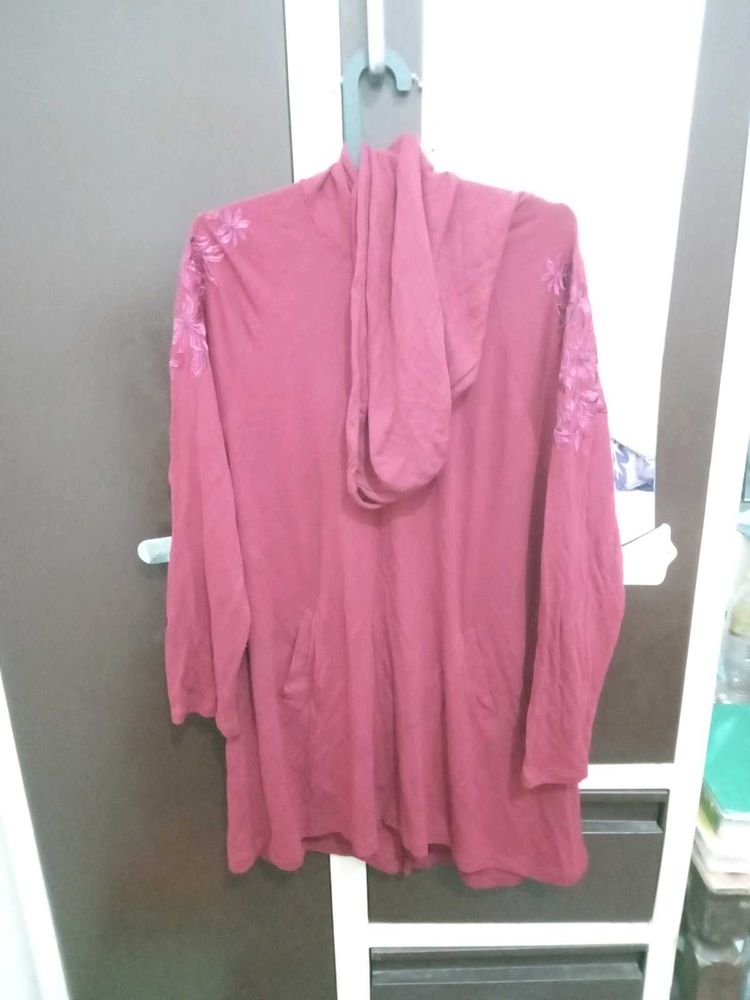 Maroon Long Sleeve Top