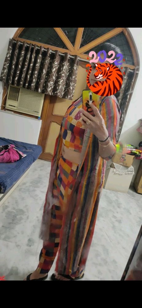 3 peice set  , crop top  palazo with shrug