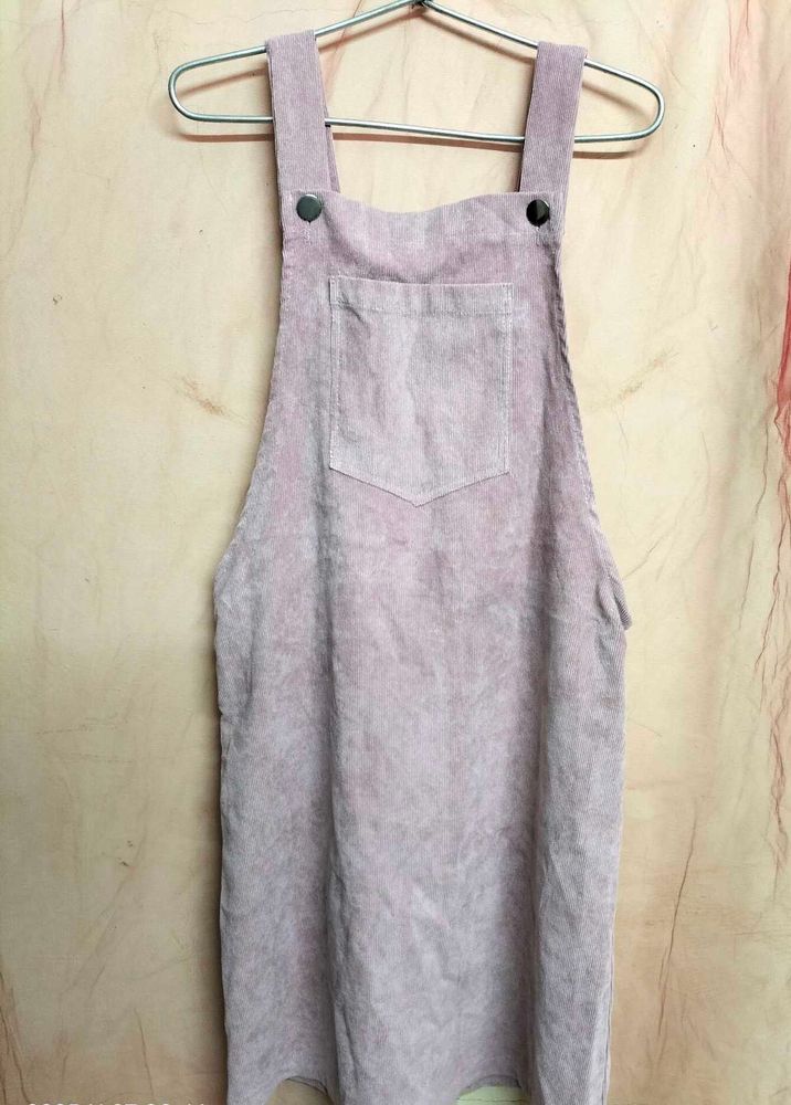 Cute Corduroy Overall Dress
