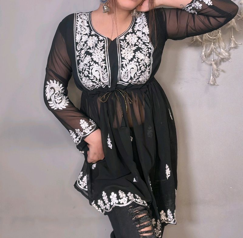 Attractive Chickenkari Kurti