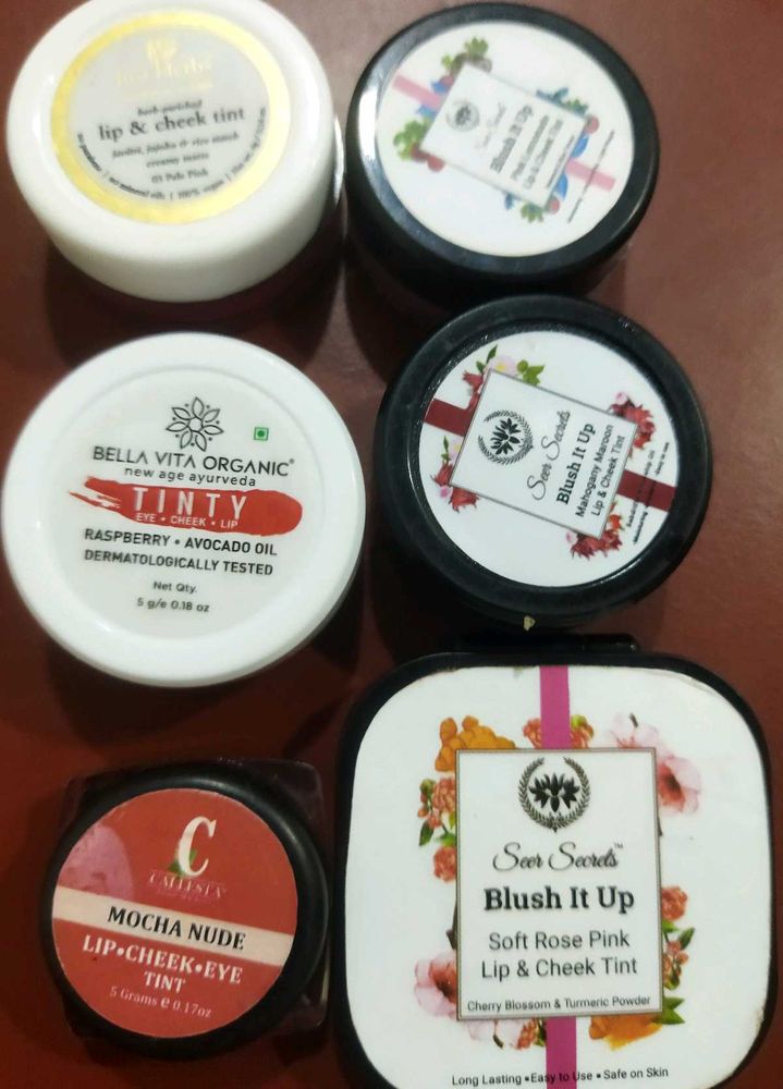 Lip And Cheek Tint Combo Of 6