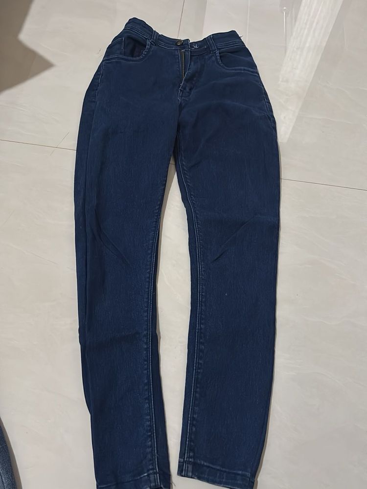 Dark Blue Denim Jeans