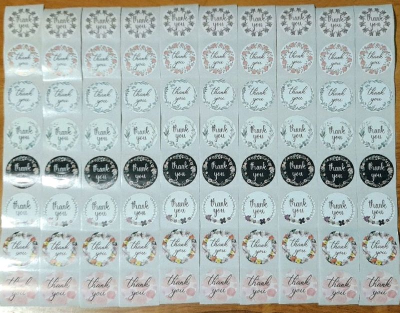 Pack Of 320 Thank You Stickers