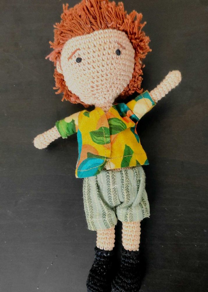 Cute Crochet Boy Doll Mikololo Mimi Snuggle