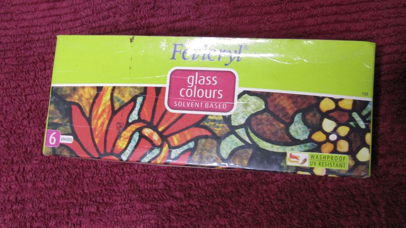 Fevicryl glass paint colors
