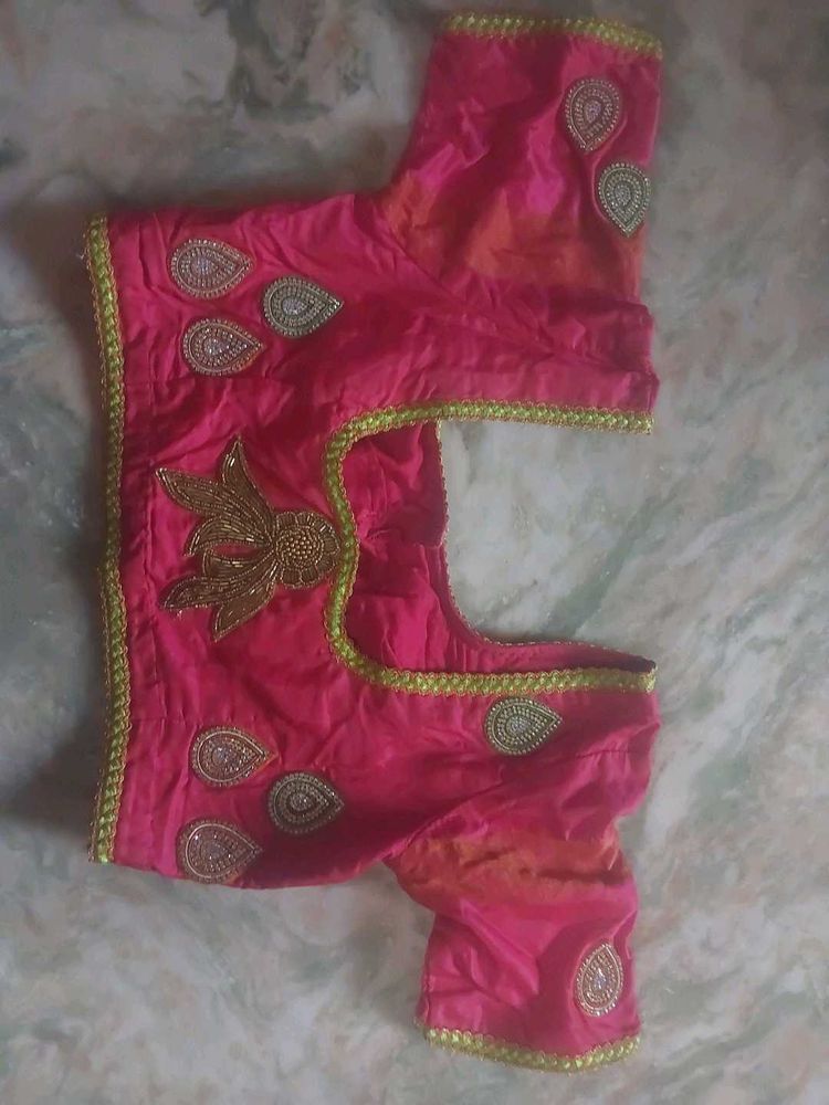 Embroidered Pink Blouse