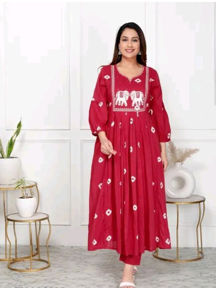 New/Unused Jaipuri Printed Kurti Set