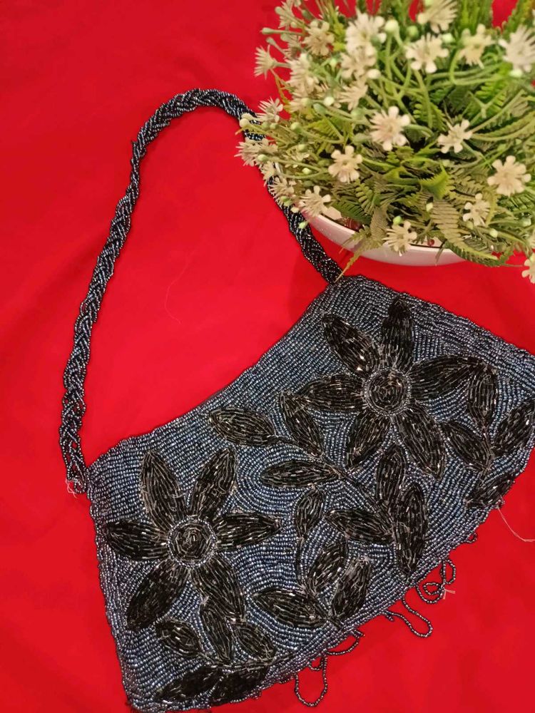 Beaded Floral Handbag