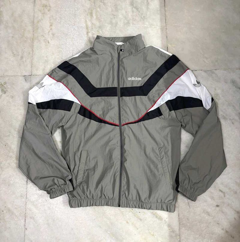 ADIDAS ORIGINALS GREY WINDCHEATER JACKET M(40)
