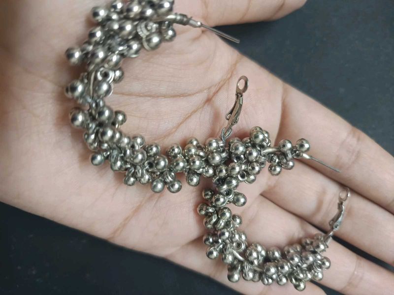 Silver Hoop Earrings
