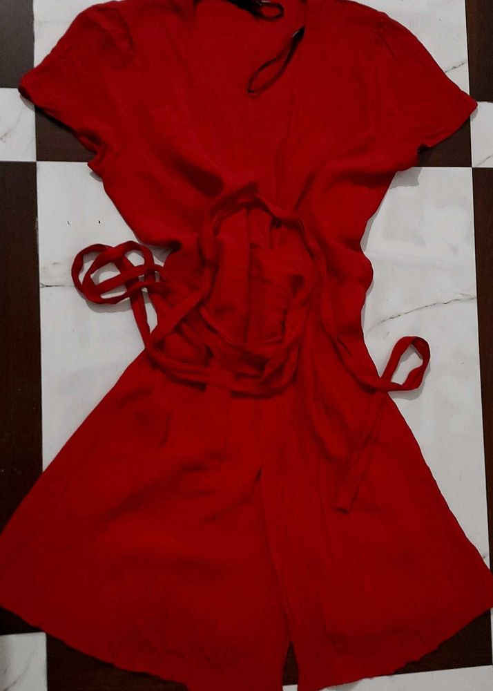 Red Wrap Dress