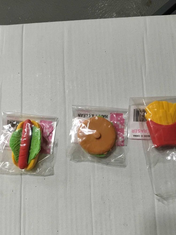 Fast Food Eraser Set
