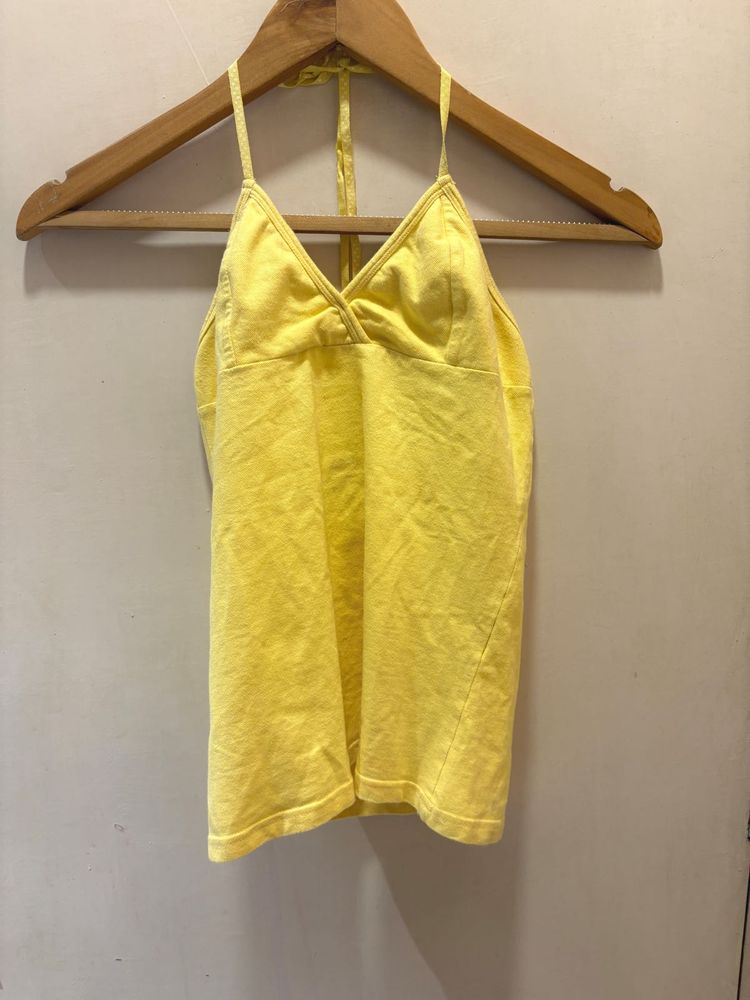Beautiful Yellow Halter Top