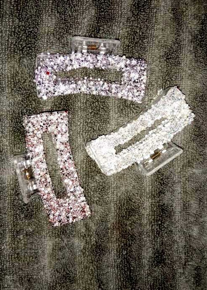 Sparkly Hair Claw Clip Set🥰😍