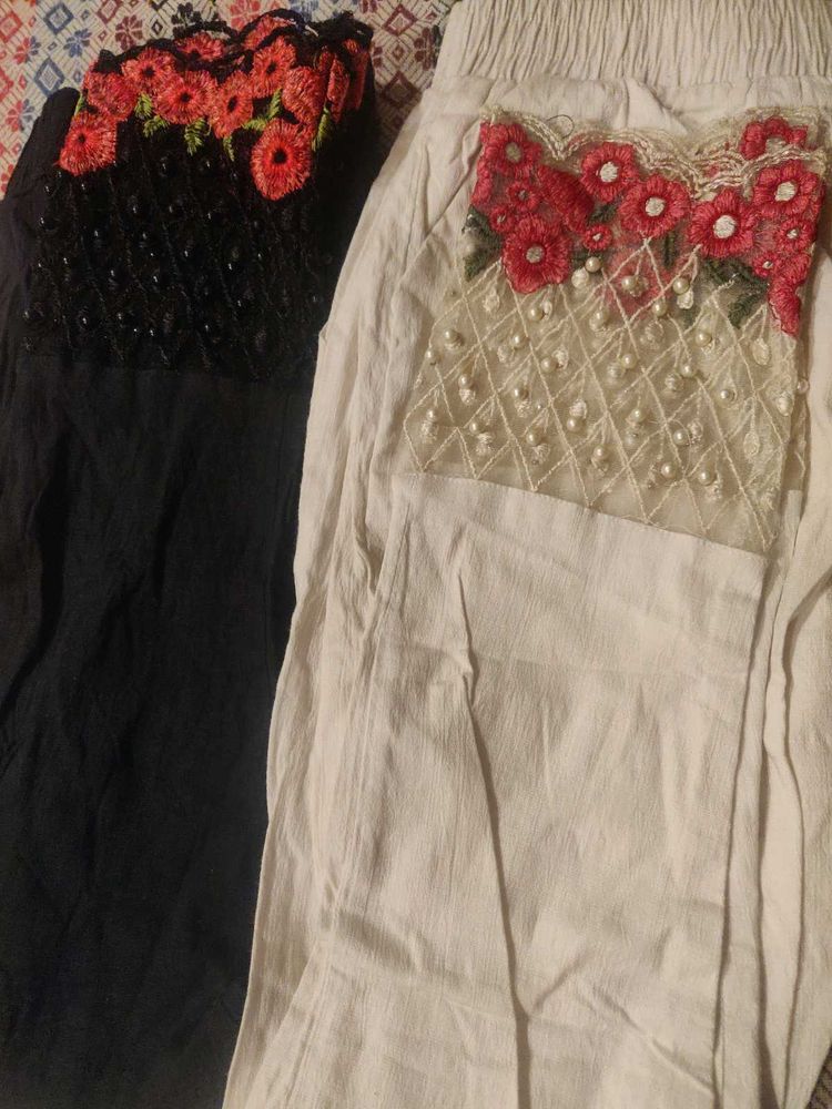 Beautiful Net Work Beaded Embroidered Pant