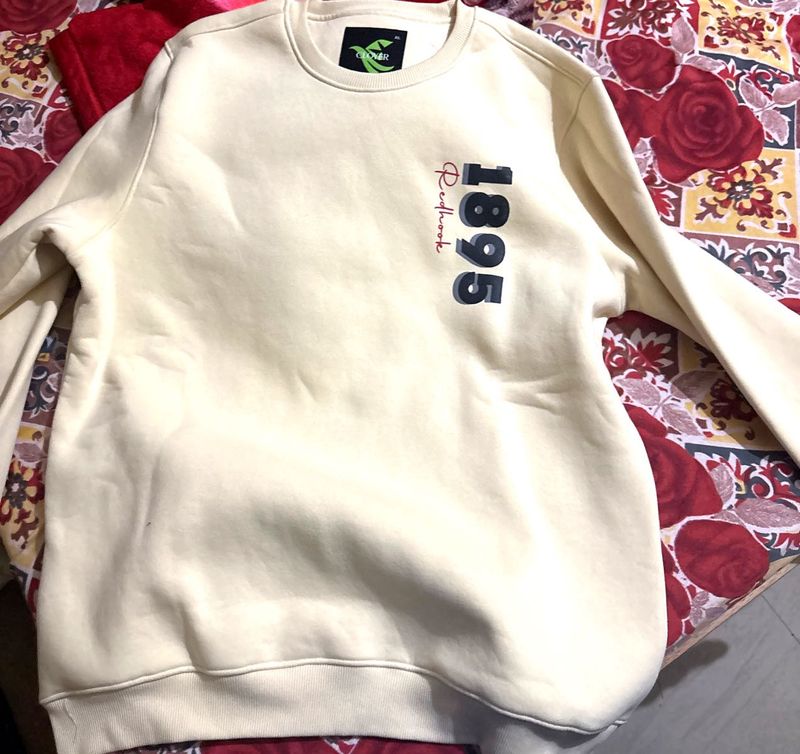 Stylish Cream Graphic Sweatshirt