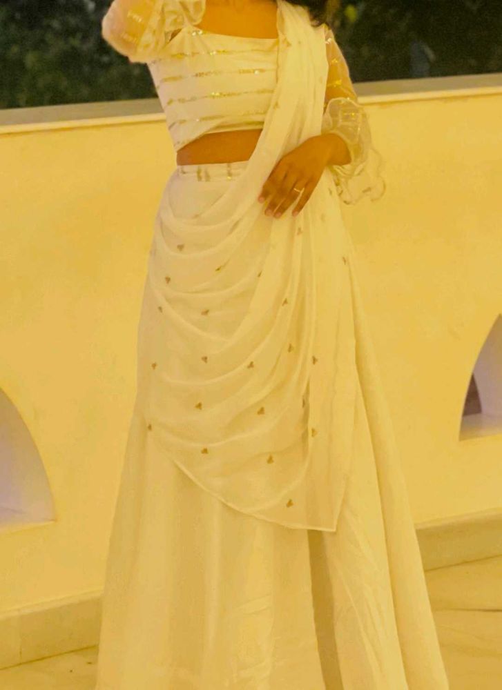 🌟White Ethereal Lehenga