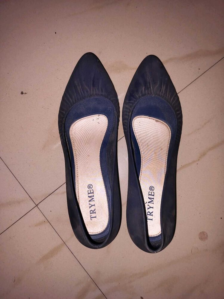 Navy Blue Wedges Bellies For Women