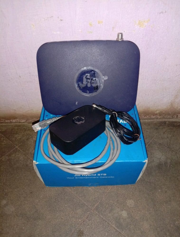 4k Jio Set Top Box With Adapter