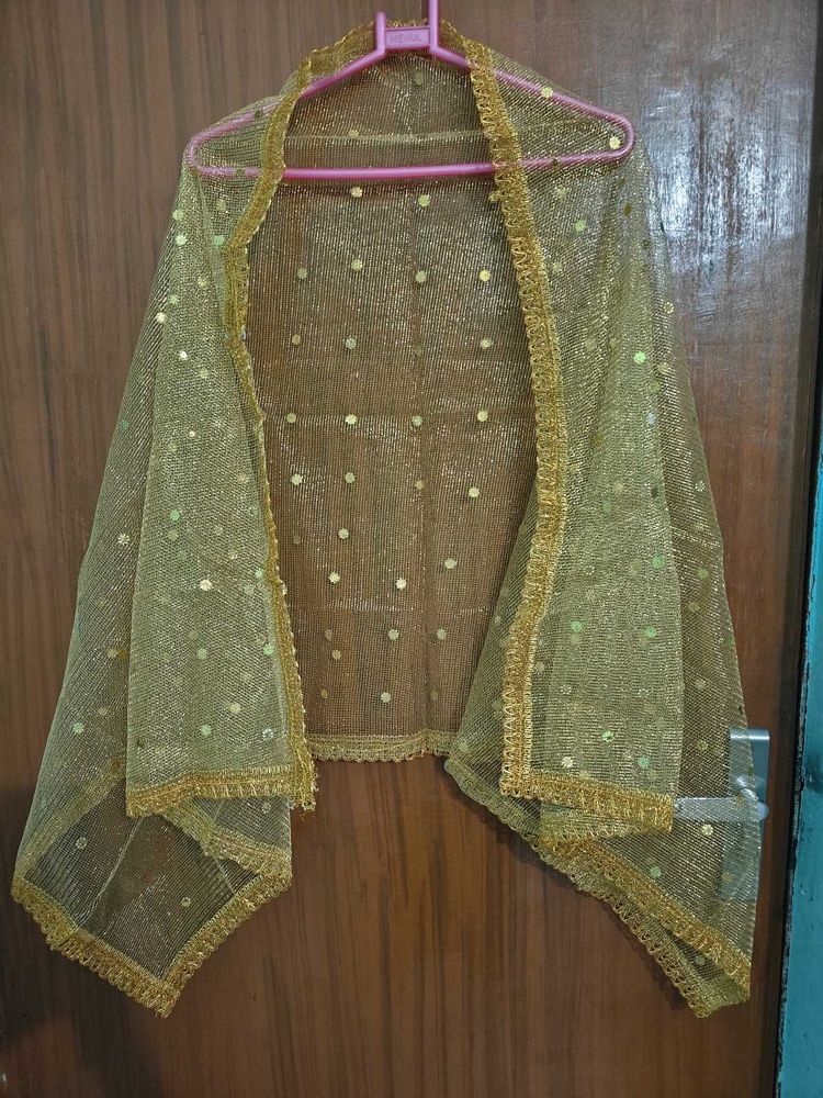 Golden Sheer Dupatta