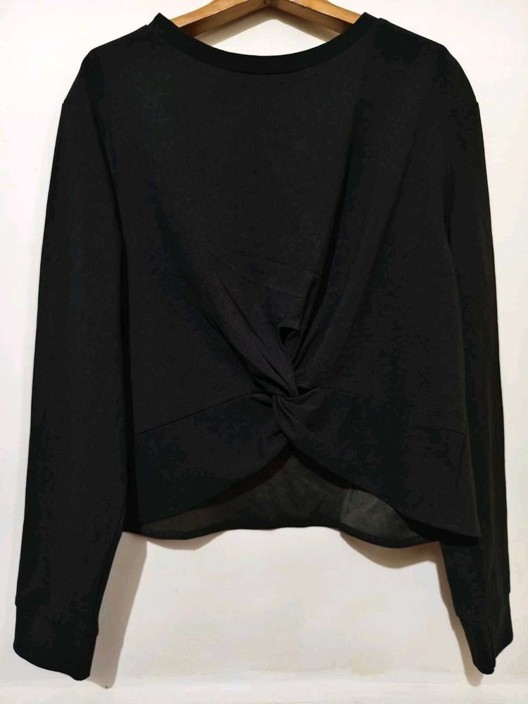 🎁Buy 2, Get 2 Free🎁Black Twist Front Top L/XL