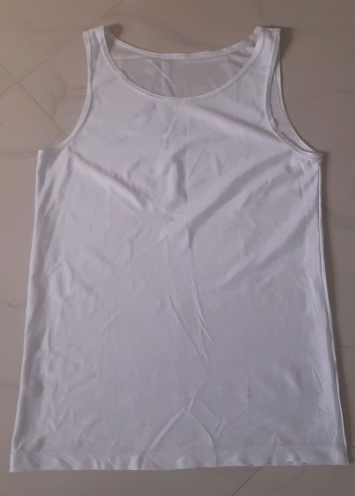 Stylish Sleeveless White Top