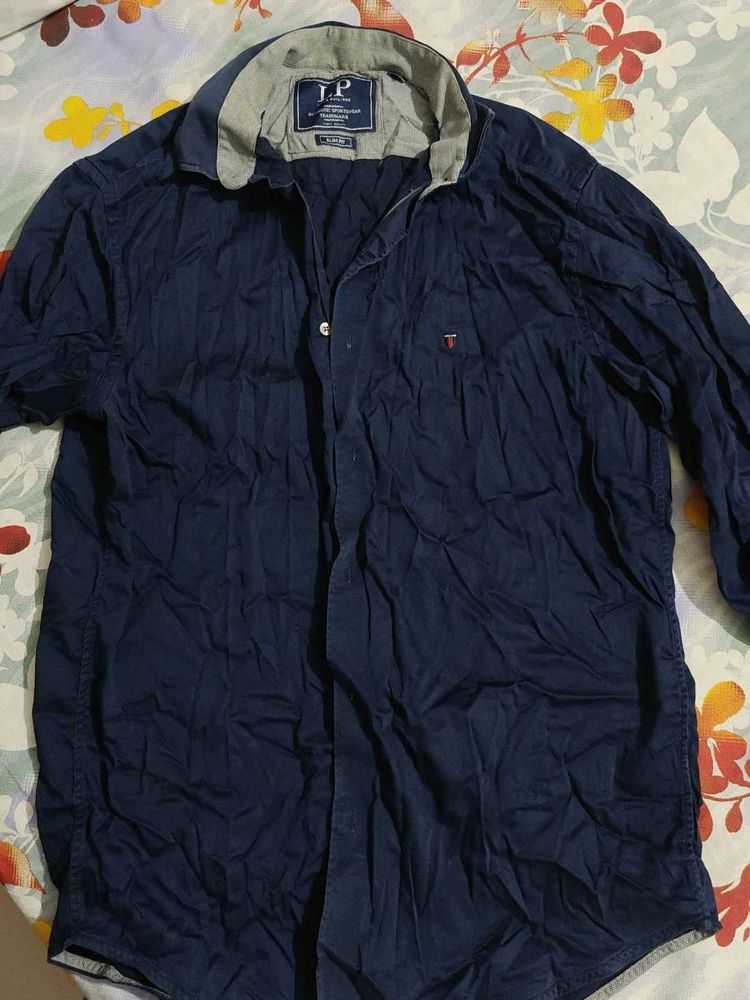 Navy Blue Casual Shirt