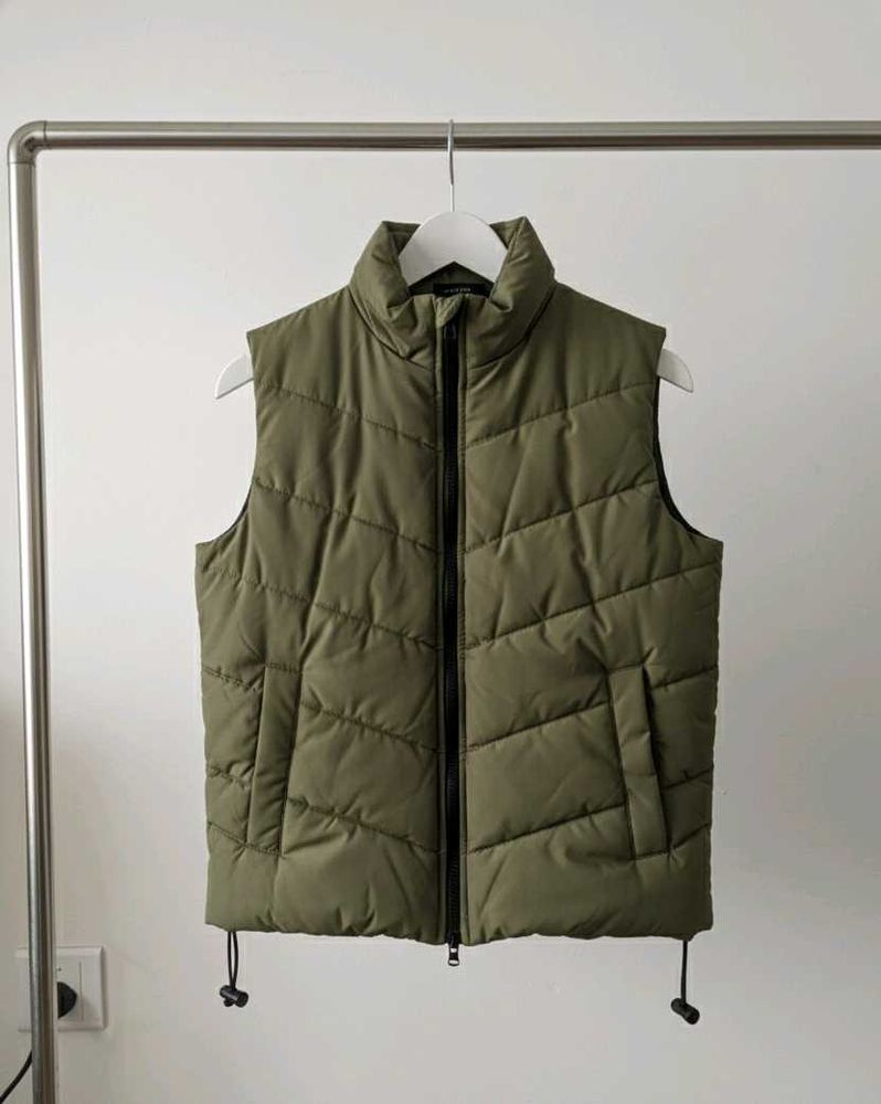Olive Green Puffer Vest