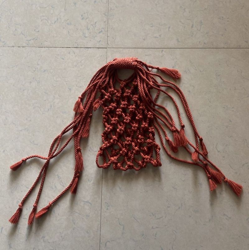 Handmade macrame Phone bag.