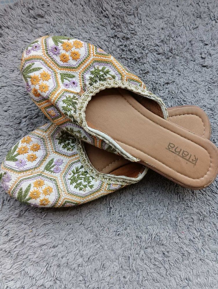 Kiara Embroidered Mules