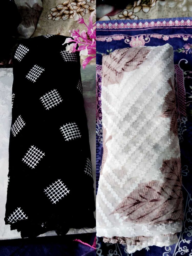 Black &amp; White Hijab Dupatta