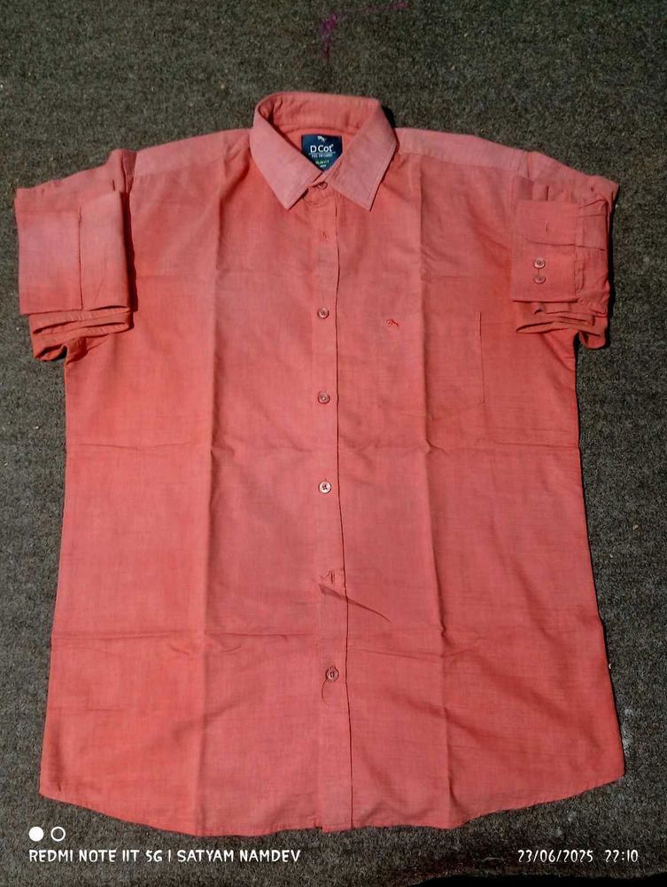 Red Shirt Casual Pattern For Men