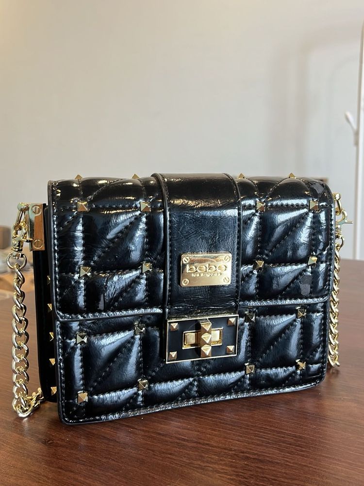 Bebe Studded Crossbody Bag