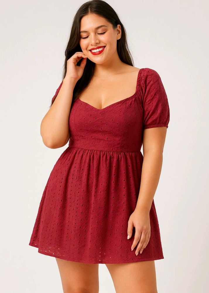 Cute Maroon Mini Dress