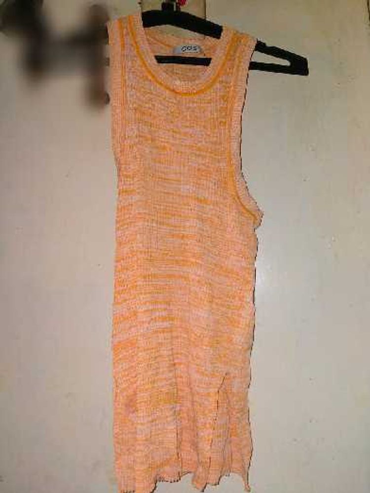 Peach Sleeveless Dress