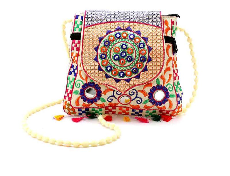 Embroidered Sling Bag