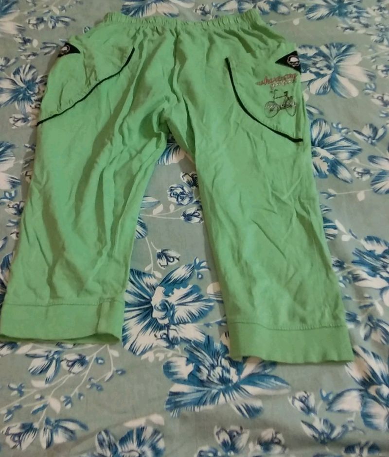 Girls&#39; Green Fluorescent pants