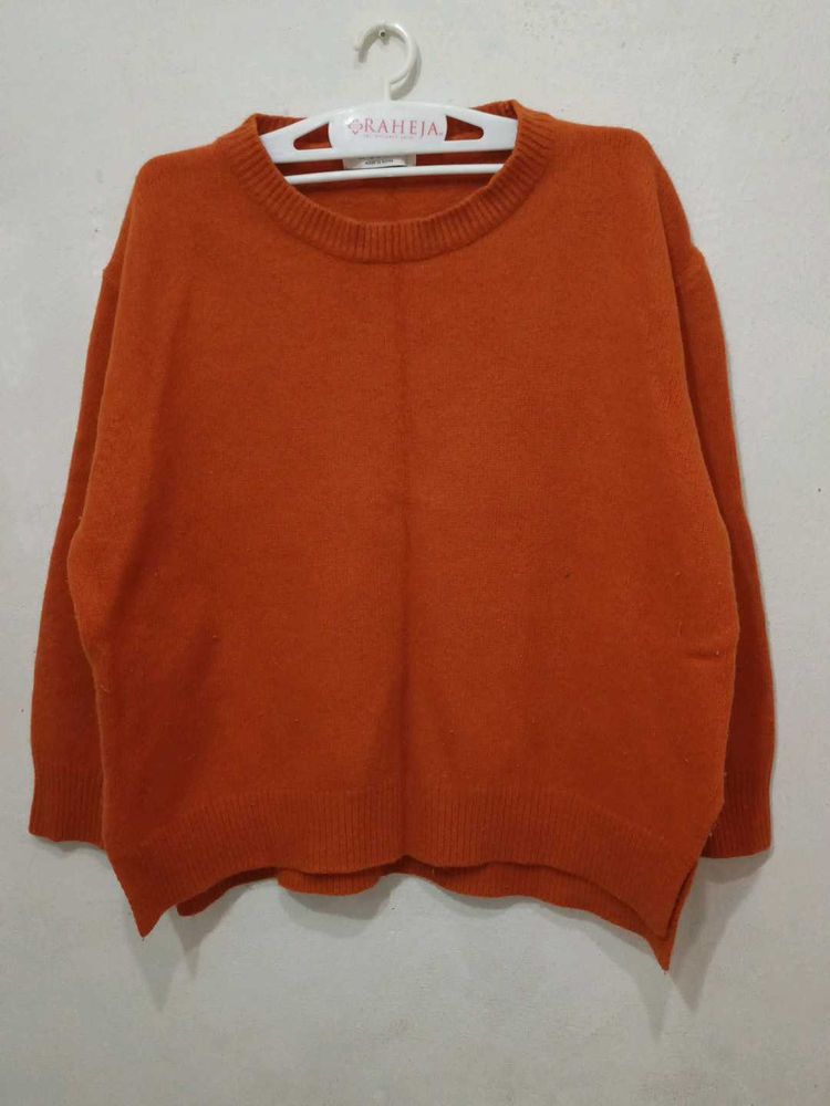 Rust Orange Sweater