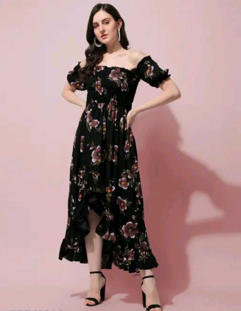 Floral Off-Shoulder Dress