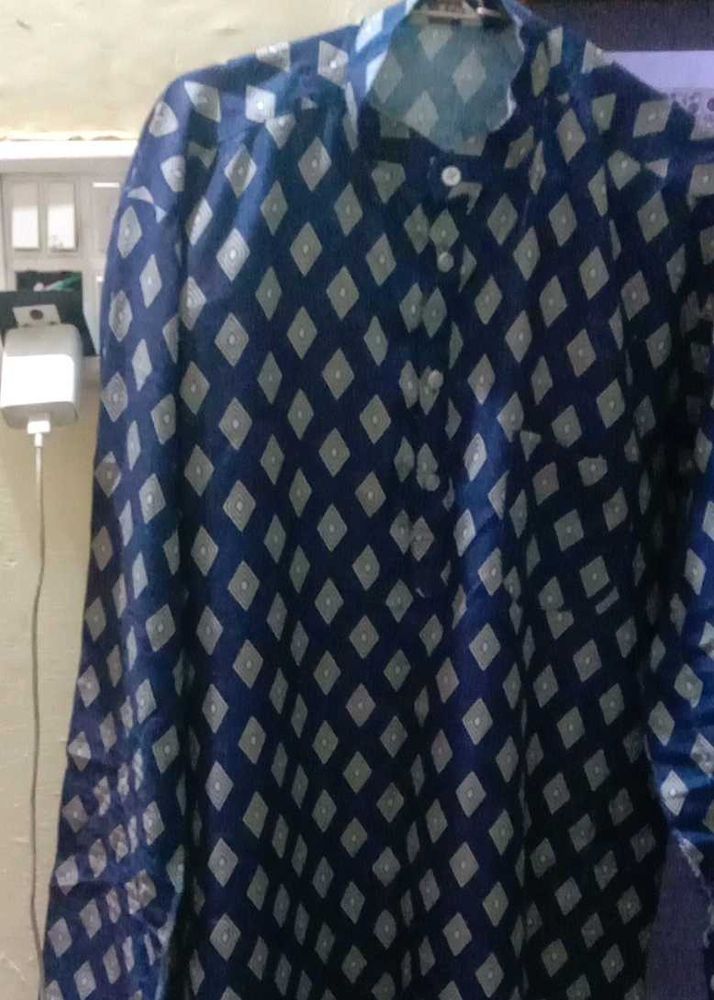 Blue Printed Kurta
